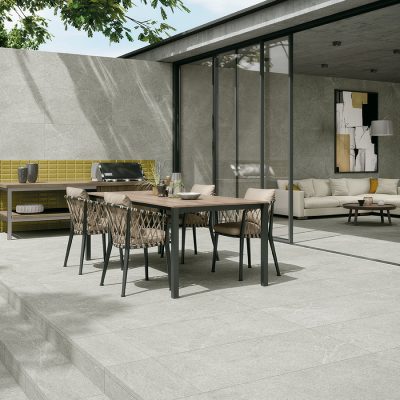 Azulejo efeito de pedra arenito para pátio moderno - Alliance Grey da Recer
