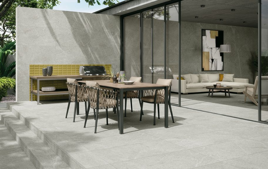 Azulejo efeito de pedra arenito para pátio moderno - Alliance da Recer