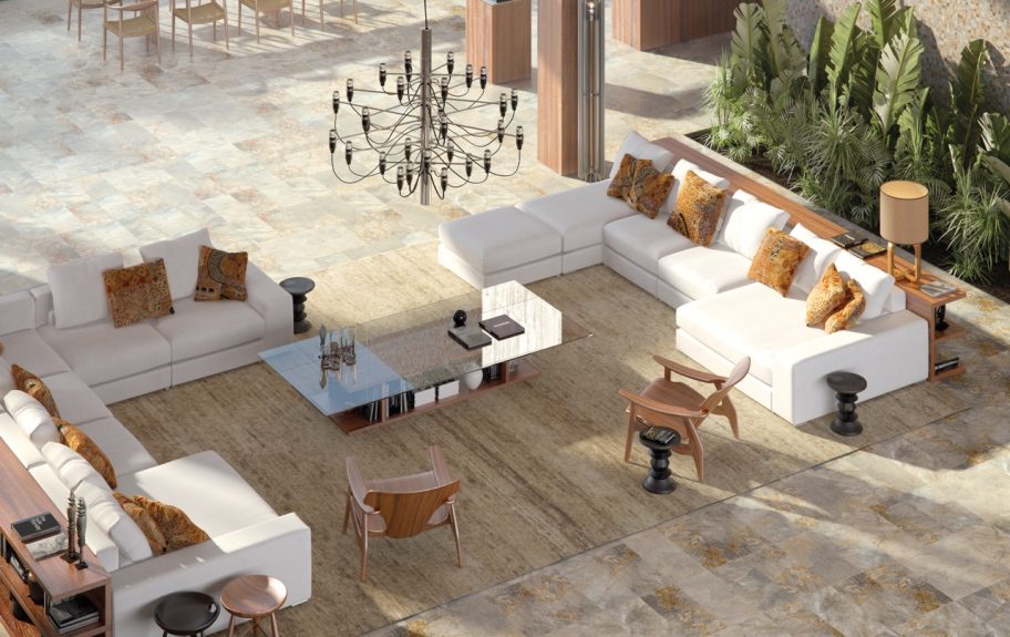 Cerâmica com Efeito de Pedra para espaços exteriores - Arizona da Recer