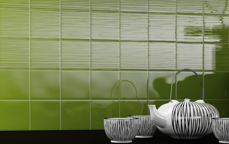 Ambiente Twist Green Kiwi M10x10, Twist Pike's Green Kiwi M10x10