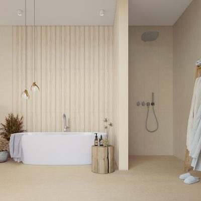 Cerâmica com efeito de cimento para casa de banho moderna - Attitude da Recer