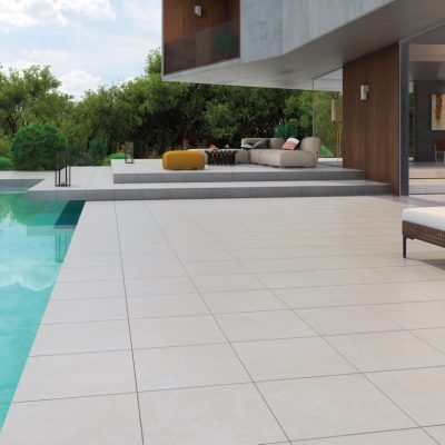 Cerâmica com efeito de cimento para pátio moderno - Attitude da Recer