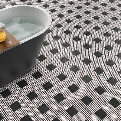 Cerâmicas em preto e branco para casa de banho - Dot da Recer