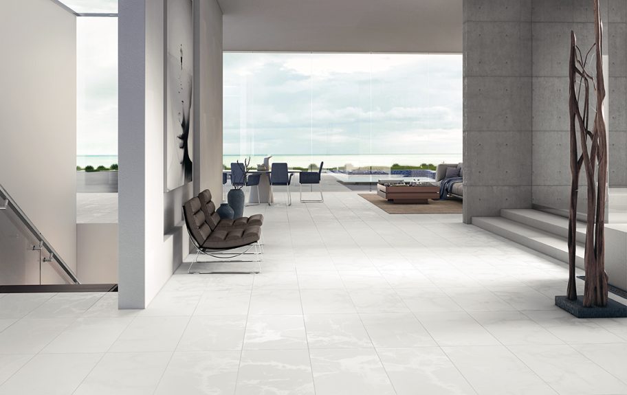 Pavimentos e revestimentos cerâmicos para sala moderna - Ice da Recer