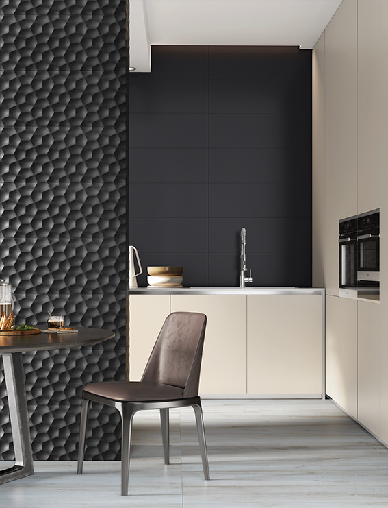 Ice Night Grey 30x90R e Ice 3D Night Grey 30x90R e Live Grey Fossil 120x20R