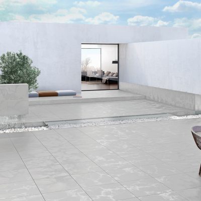 Pavimentos e revestimentos cerâmicos para pátio moderno - Ice da Recer
