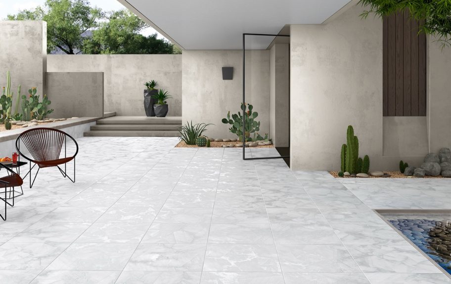 Pavimentos e revestimentos cerâmicos para espaços exteriores modernos - Ice da Recer
