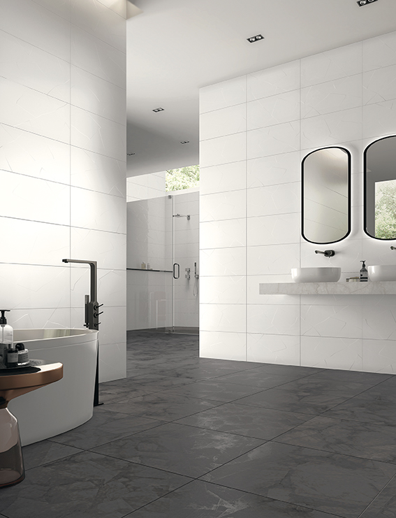 Ice White Matt 30x60R e Ice Midnight 60x60R