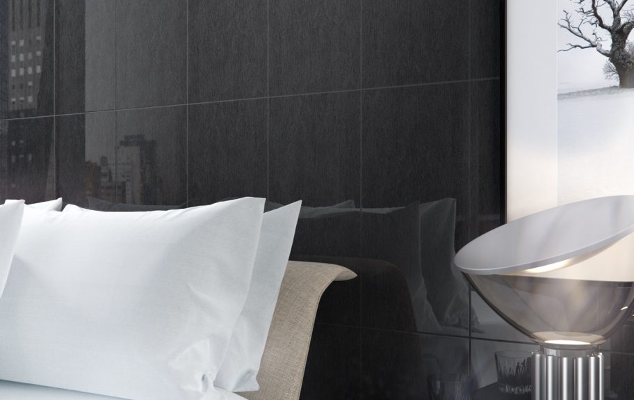 Azulejos modernos com padrões gráficos para parede de quarto - Infinity da Recer