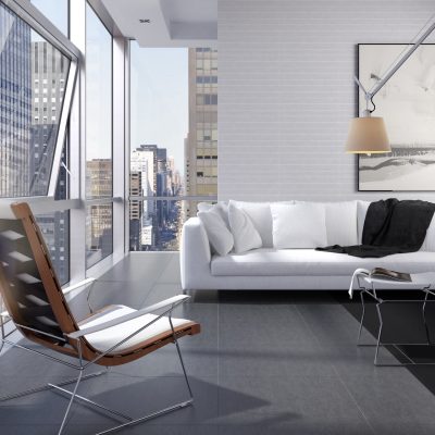 Azulejos modernos com padrões gráficos para sala - Infinity da Recer