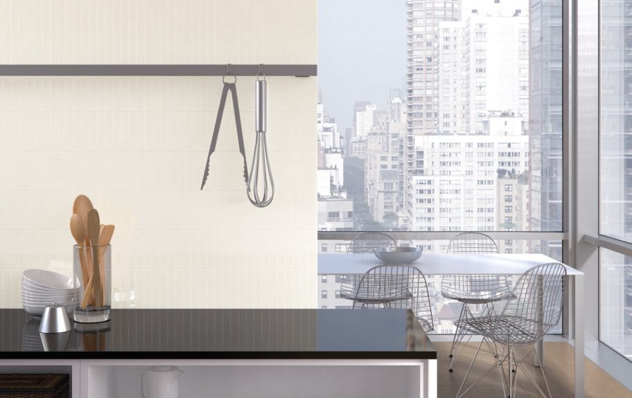 Azulejos modernos com padrões gráficos para cozinha minimalista - Infinity da Recer