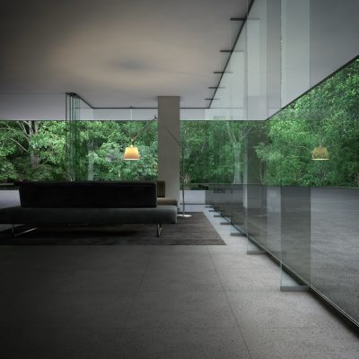 Cerâmica a imitar pedra para sala elegante - Lava da Recer