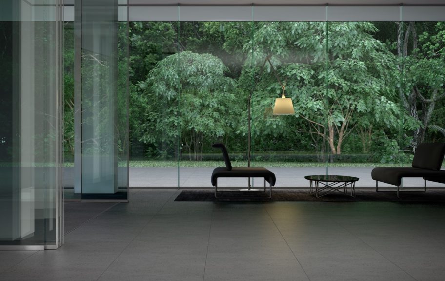 Cerâmica a imitar pedra para salas contemporâneas - Lava 60x60R da Recer