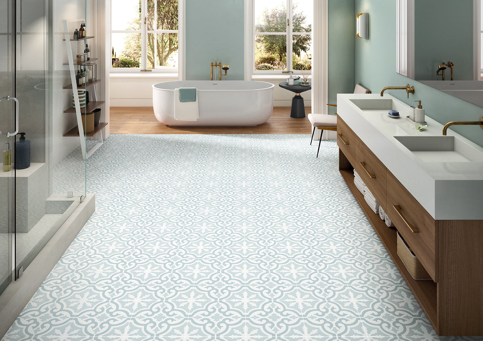 Love Posh Blue 33x33 e Verity Cosy 15x90R