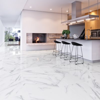 Cerâmica com efeito de mármore Calacatta para cozinhas luxuosas - Mastery da Recer