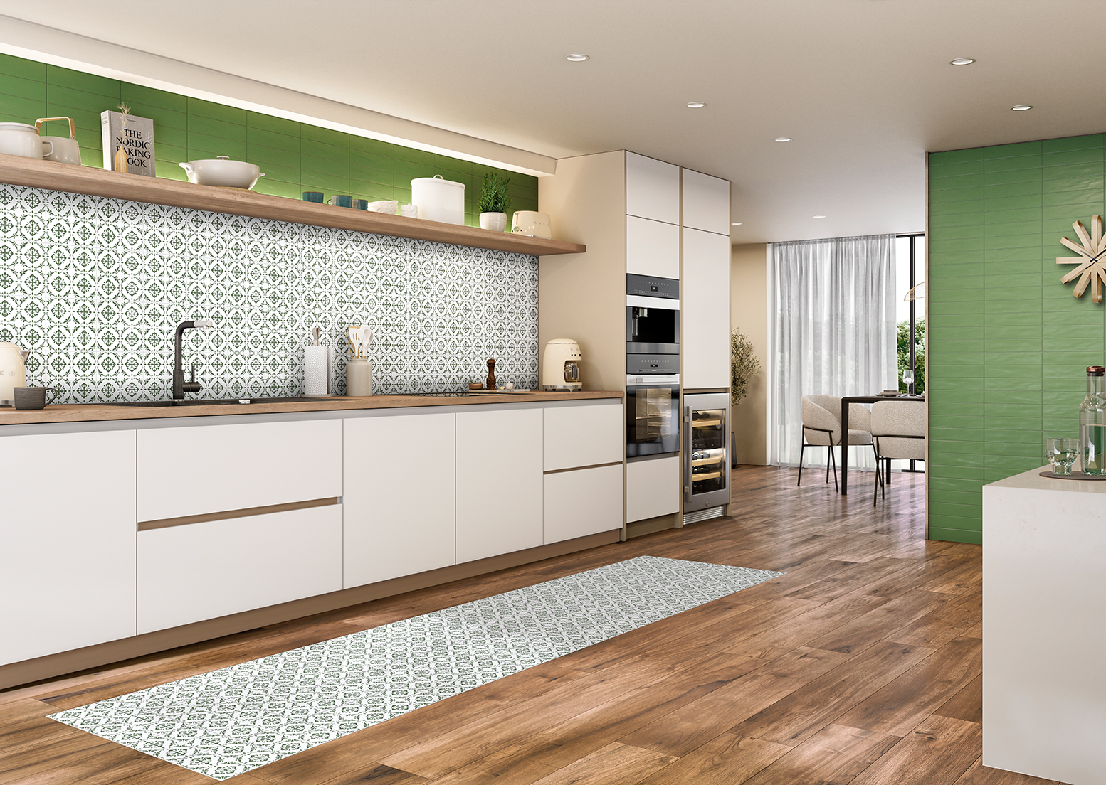 Sentir Projectos Avis Verde M20x20, Magnes Green 7,5x30 e Live Wallnut Tree 120x20R