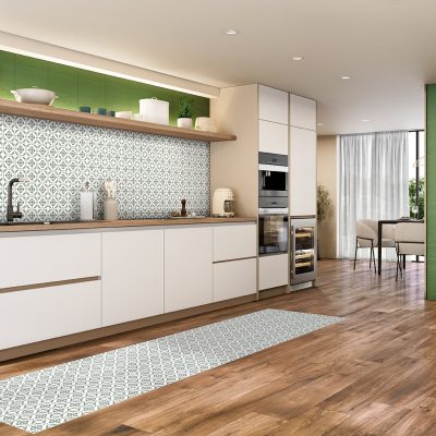 Azulejos mediterrânicos para cozinha contemporânea - Sentir Projetos da Recer