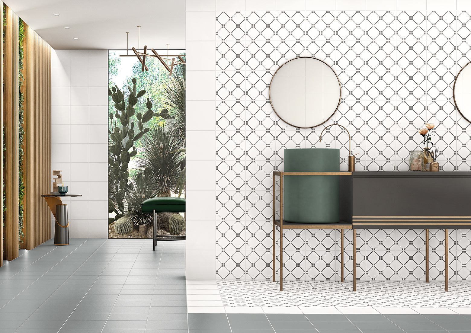 Sentir Projetos Par Cinza M20x20, Projectos Plus Cinza M123 M20x20 e Projectos Neve M100 M20x20