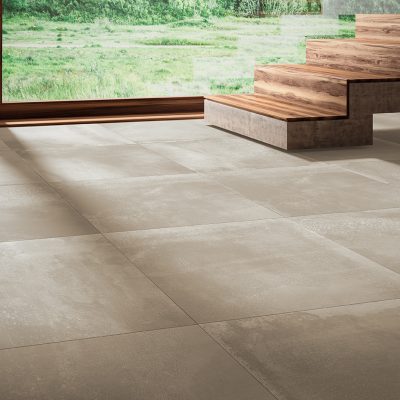 Cerâmica com efeito gesso e cimento para casa moderna - Sphata da Recer