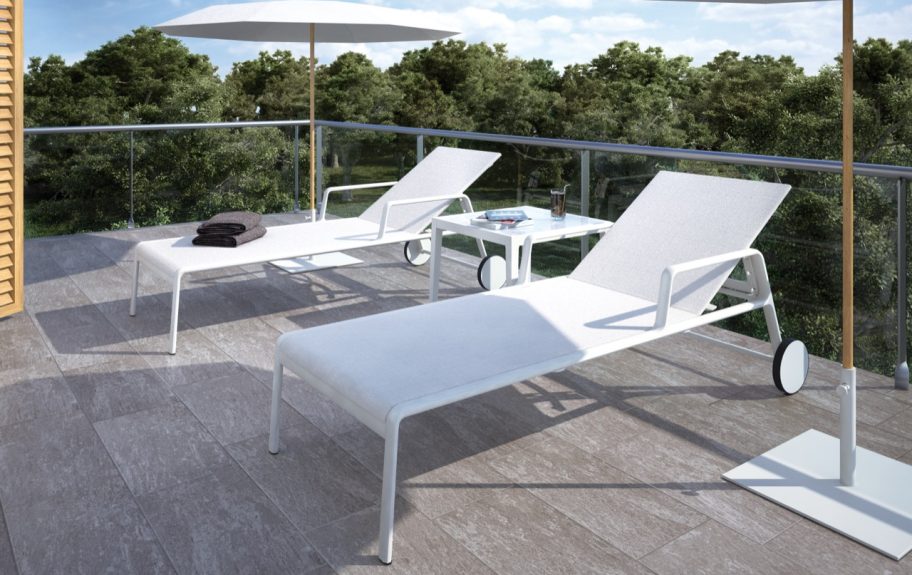 Cerâmica que imita pedra para terraço moderno - Wild Rock Grey da Recer