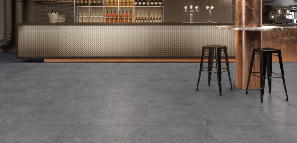 cerâmica com efeito de cimento para bar moderno - Attitude da Recer