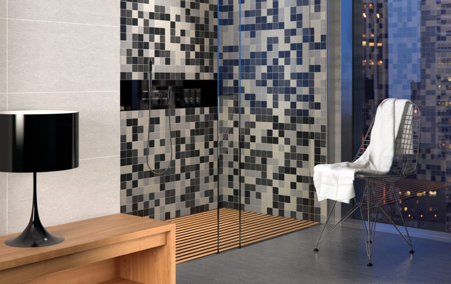 Azulejos modernos com padrões gráficos para casa de banho - Infinity da Recer