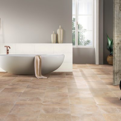 Azulejo Cotto para casa de banho rústica - Recer