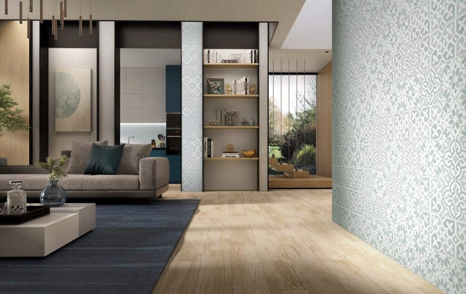 Azulejos hidráulicos em cores pastéis para salas vintage- Lamour da Recer