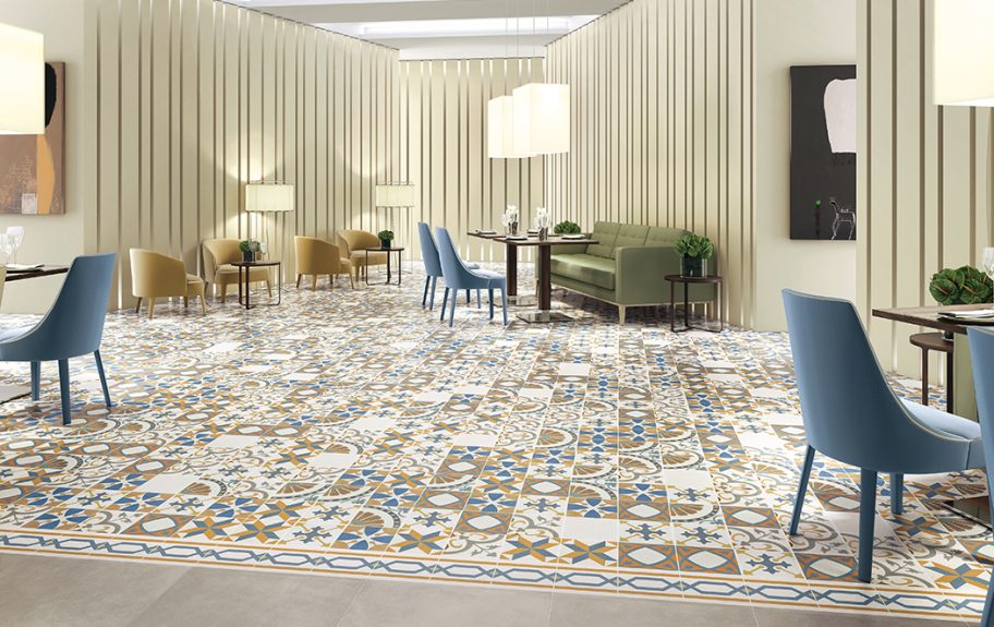 Azulejos Hidráulicos Vintage em Cerâmica para decorações retro - Revival M20X20 da Recer