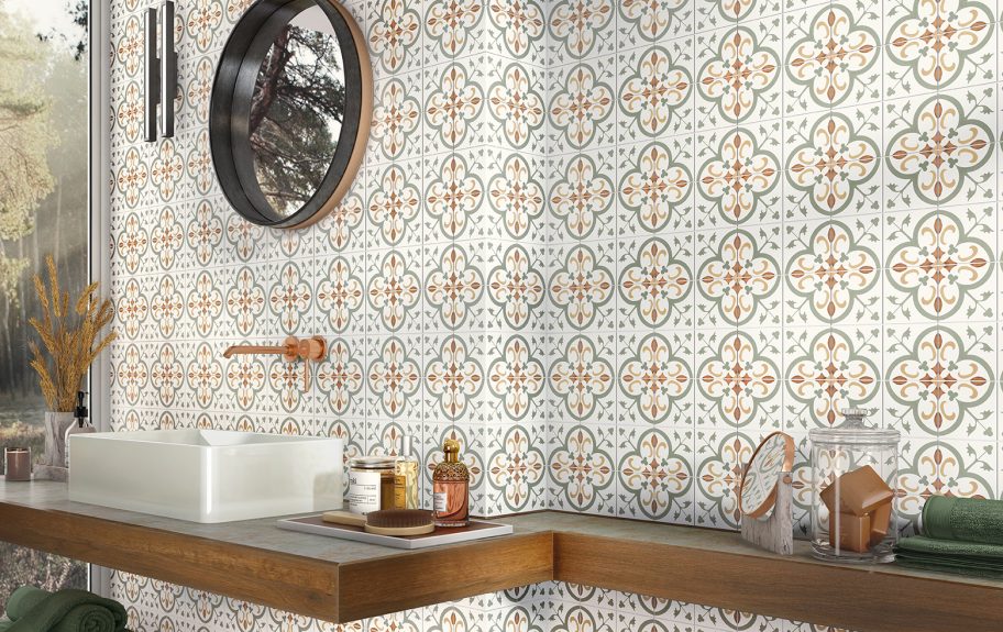 Azulejos Hidráulicos Vintage em Cerâmica para casas de banho retro - Revival da Recer