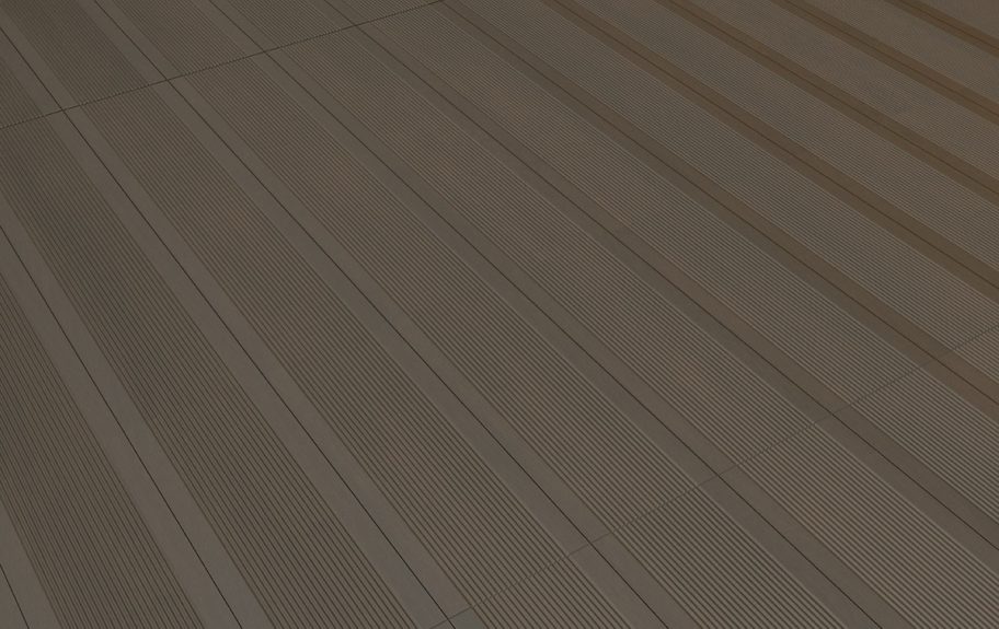 Cerâmica para Exteriores Tek Deck Dark Brown - Pavimento antiderrapante da Recer