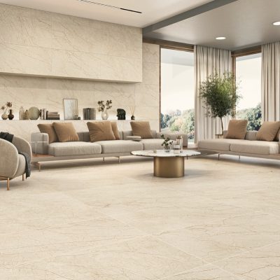 Cerâmica com Efeito de Mármore para sala luxuosa - Alpine da Recer
