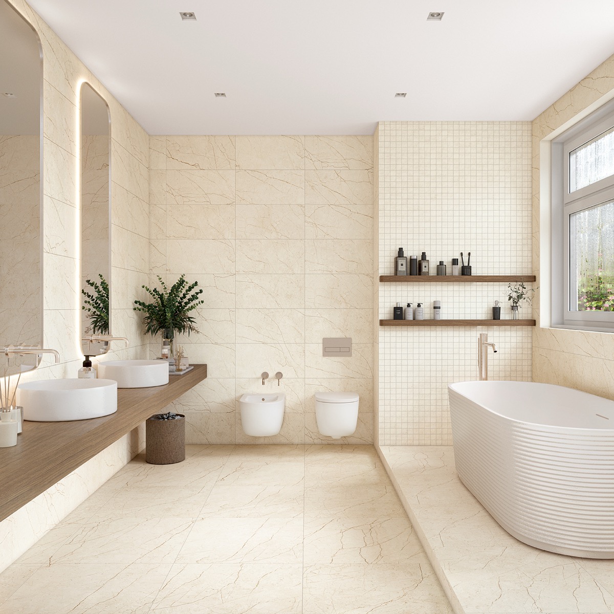 Alpine 60x60R, Alpine 30x60R, Mosaic Alpine (4,5x4,5) 30x30