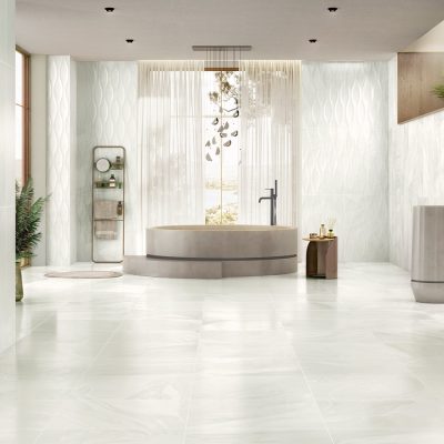 Cerâmica com Efeito de Arenito Natural para casa de banho elegante- Dune Grey da Recer
