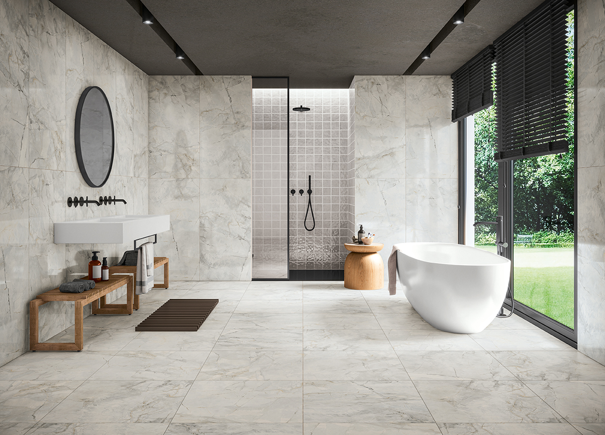 Griseo Polished 120x60R, Griseo 60x60R, Ritmo Grey M10x10