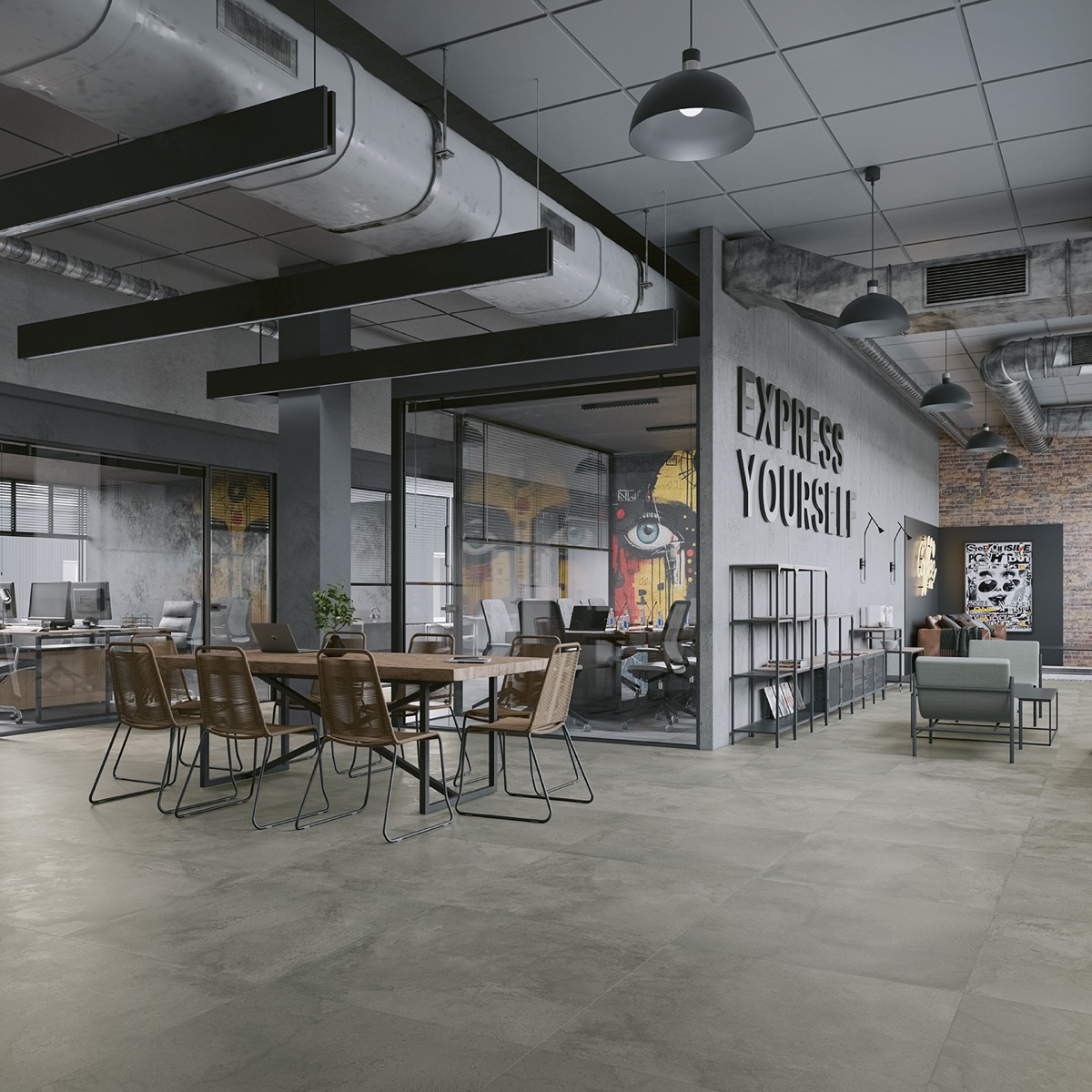 Metalcrete Iron 90x90R