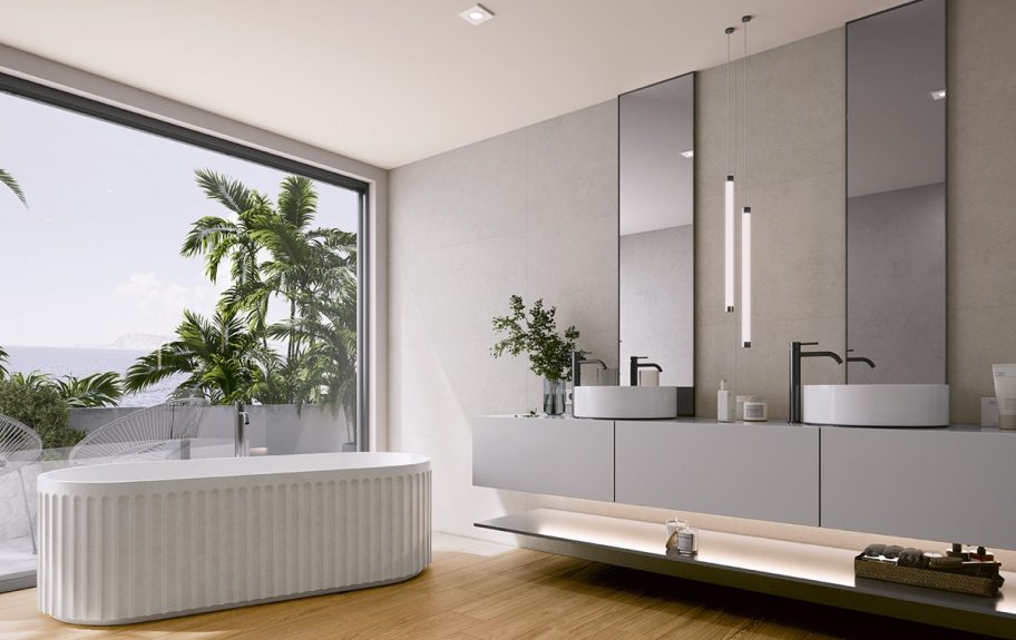 Cerâmica com visual de madeira Opal da Recer - Estilo escandinavo