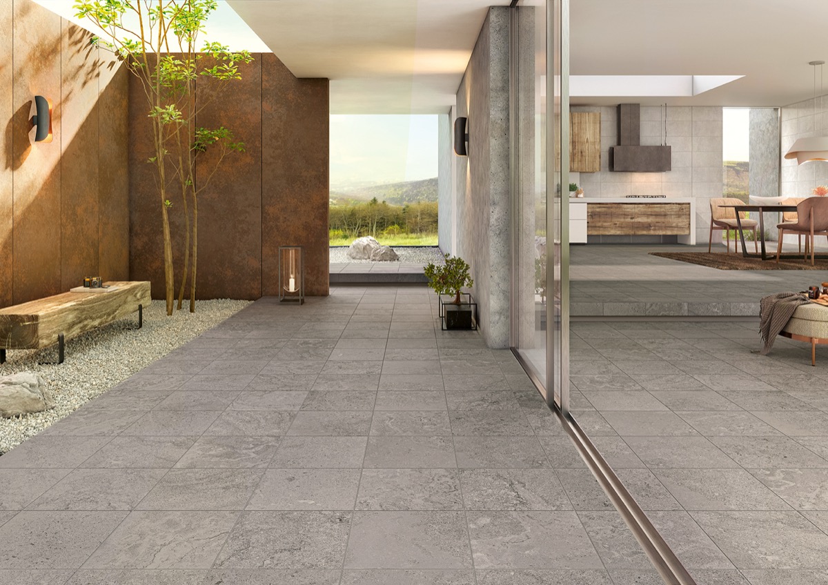 Palazzo Light Grey 33x33, Swing Grey 30x60 Rev