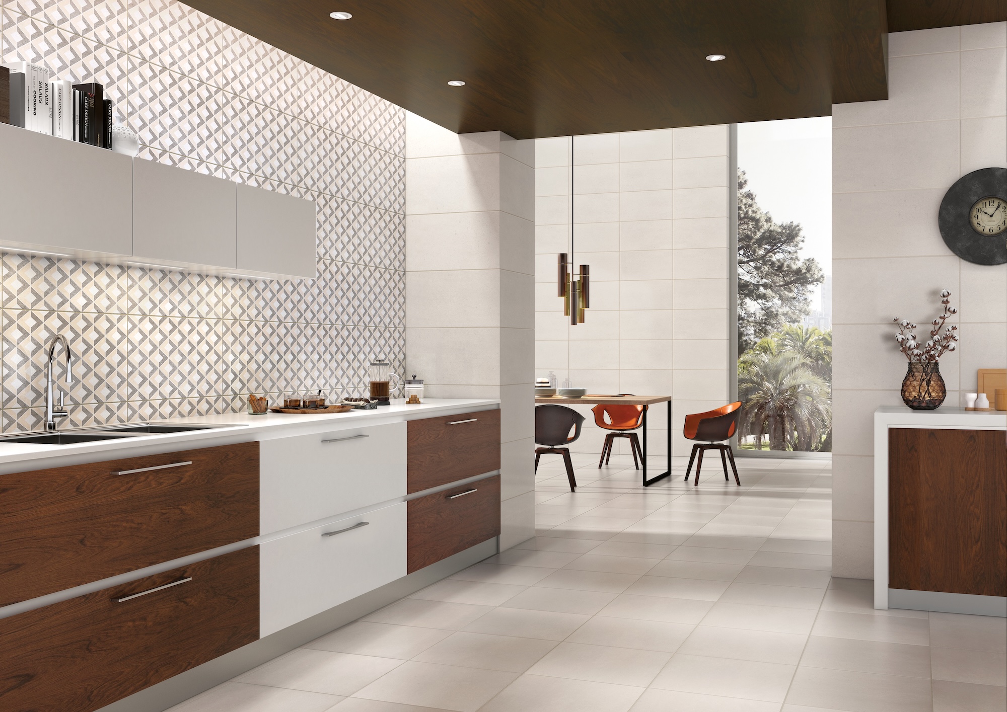 Ambiente Mauna White 30x60 Rev, Mauna Decor 30x60 Rev, Mauna White 45x45