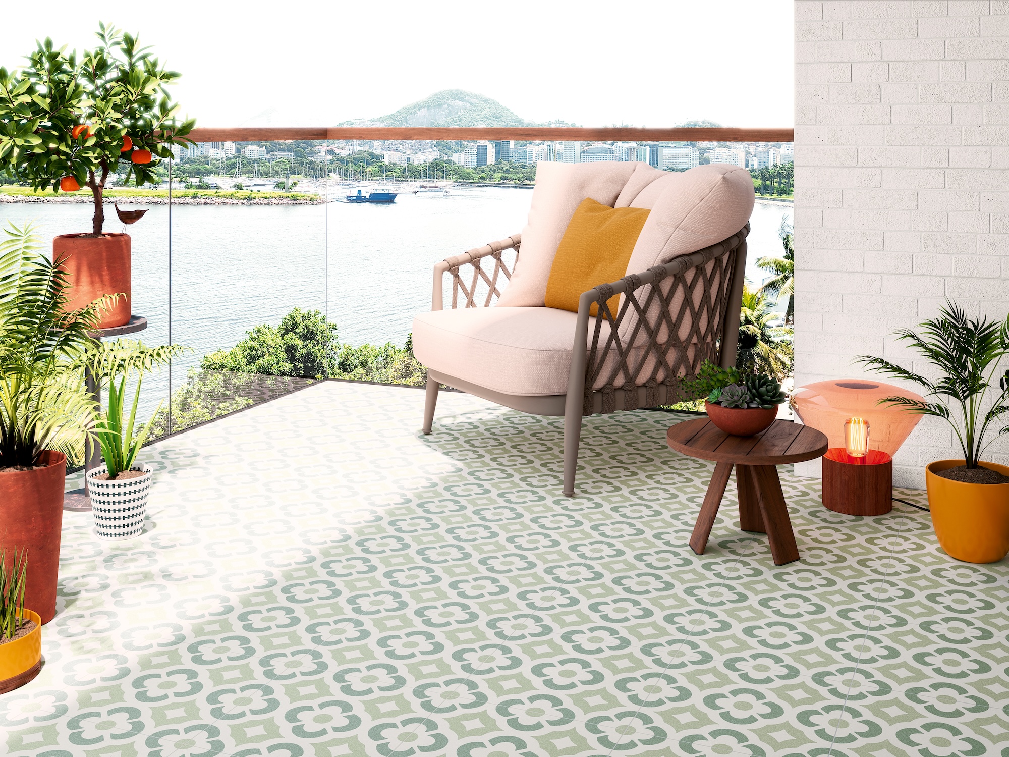 Ambiente Play Garden Green 33x33