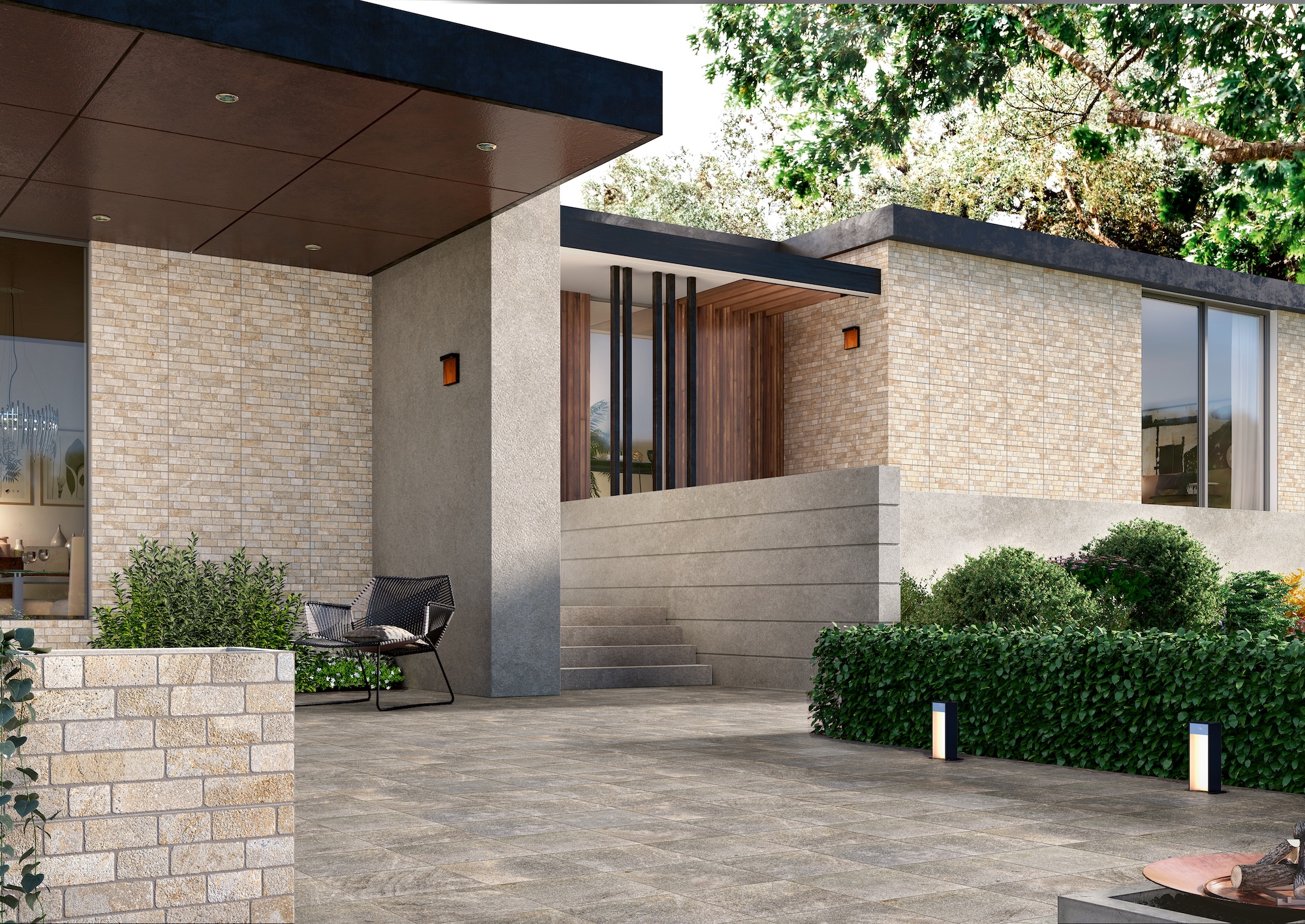 Ambiente Roots Villa Beige 30x60, Roots Brown 33x33