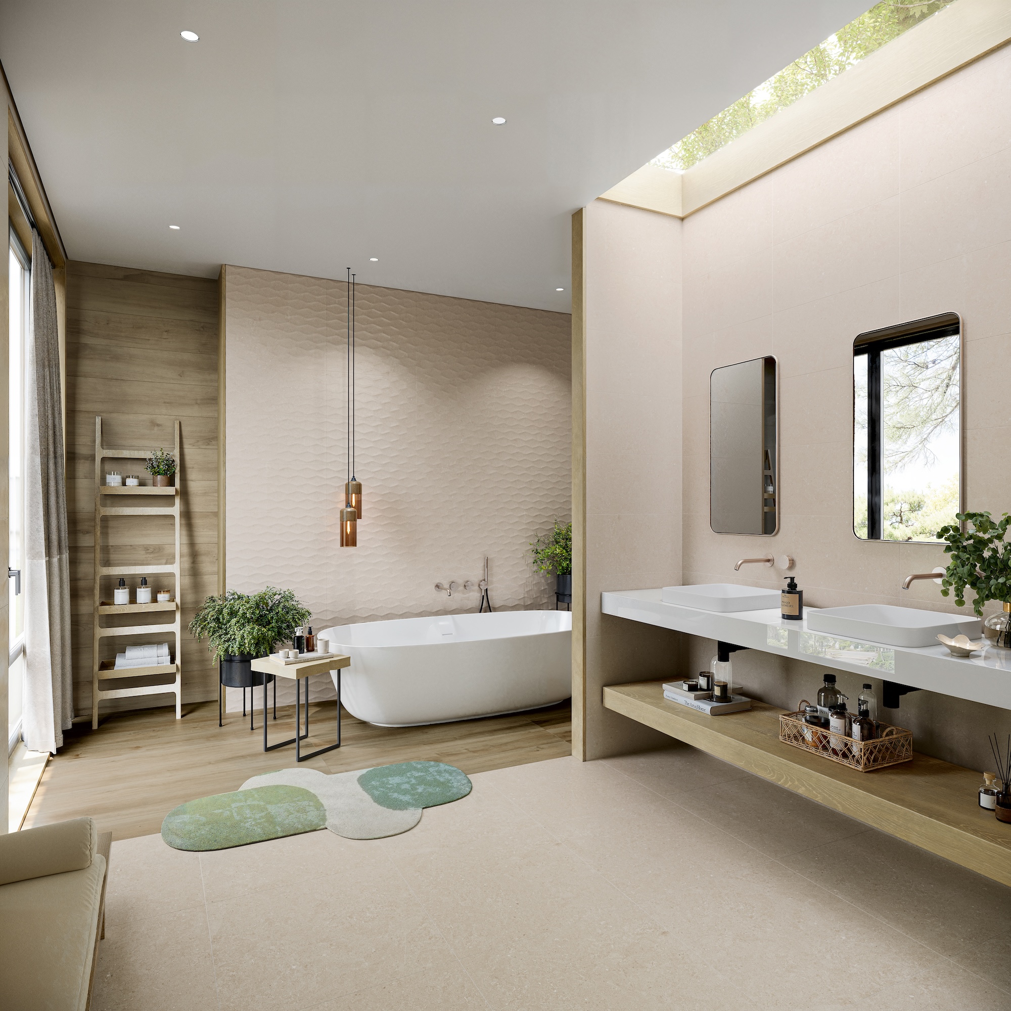 Freestone Light Beige 30x60R Rev, Freestone 3D Light Beige 30x60R Rev, Freestone Light Beige 60x60R, Live Sun Wood 20x120R