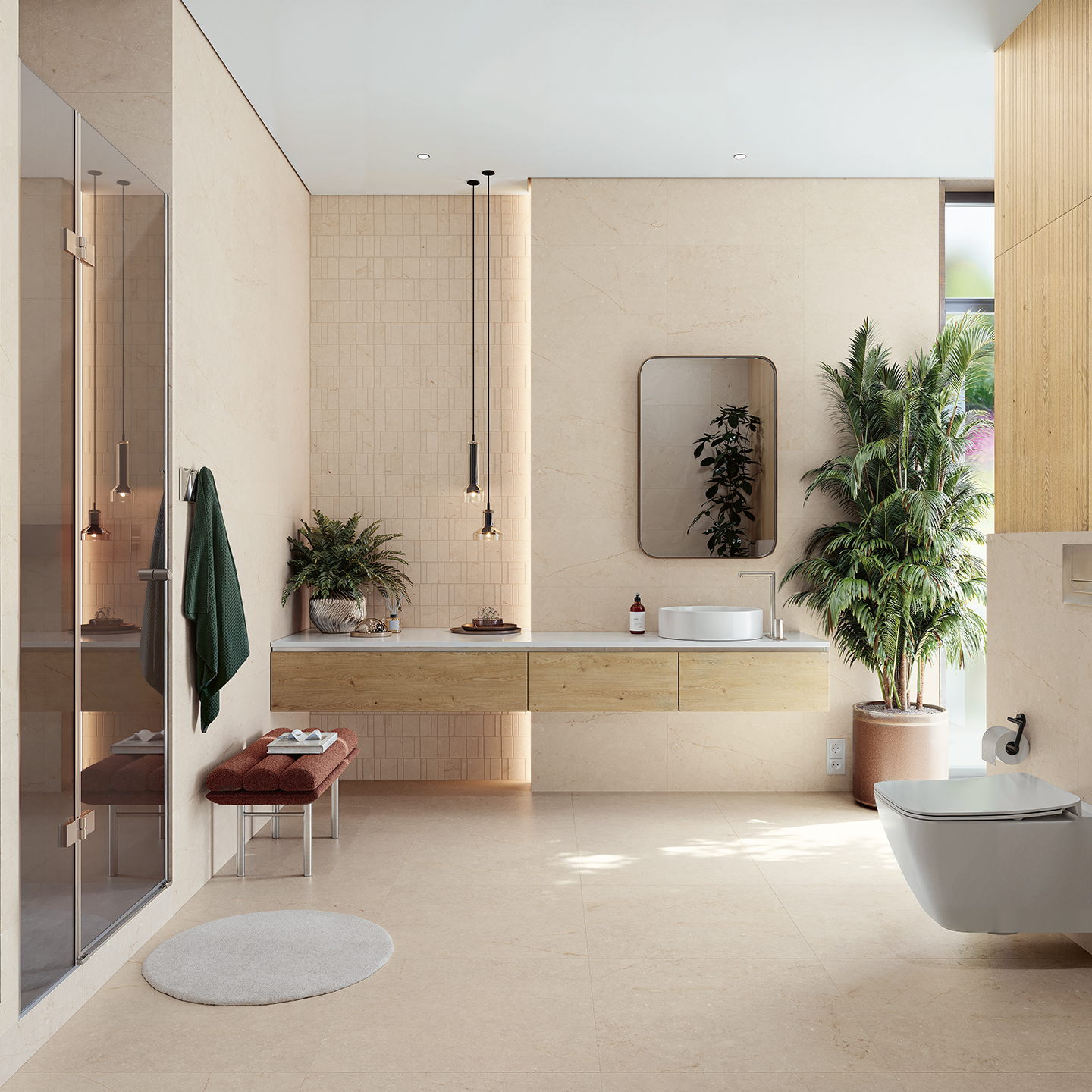 Bluenza LightSand 60x60, LightSand 30x60, LightSand 30x30 Mosaic