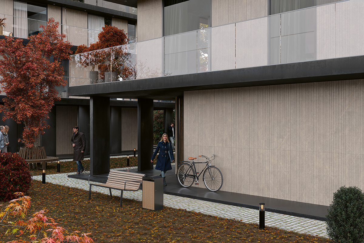 Bluenza Ripple Warm Grey 120x60R Detail