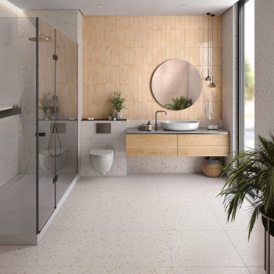 Pixstone Air Warm 60x60, 7.5x30 Vetra Ivory Blush