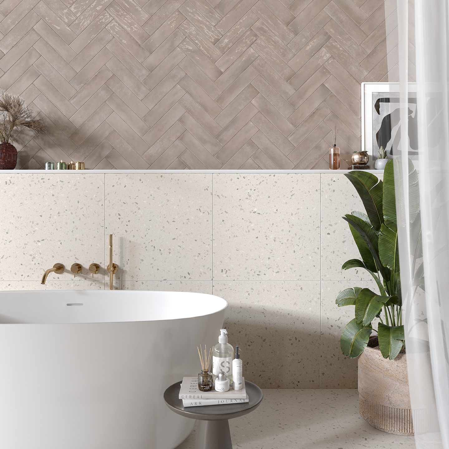 Pixstone Warm Cool 60x60R, Vetra Greige 7,5x30